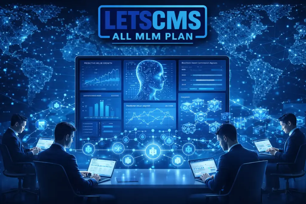 Affiliate marketing system integrated with MLM software for referral tracking and conversions