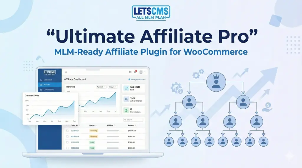 Ultimate Affiliate Pro MLM-ready affiliate plugin dashboard for WooCommerce