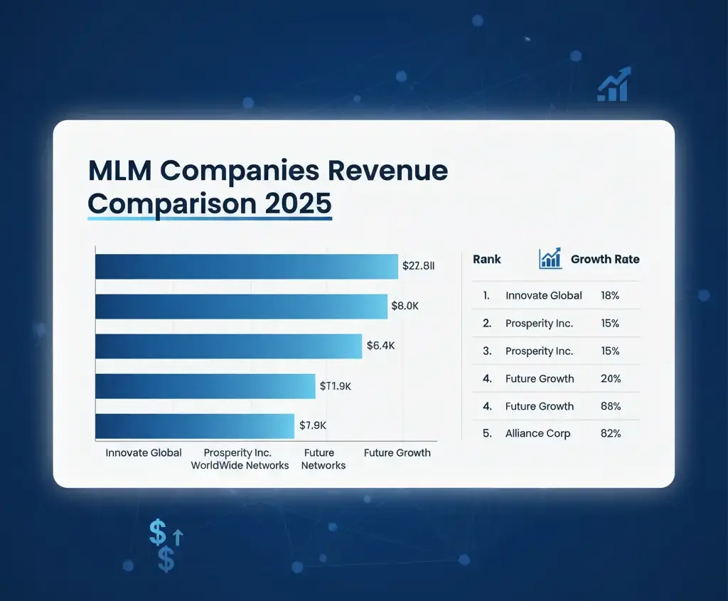 MLM Companies Revenue Comparison Chart 2025